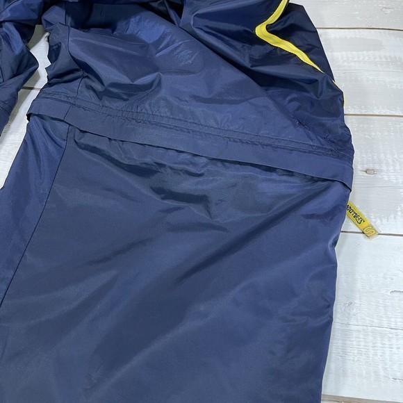 Vintage Spalding Athletic Men's XL Navy Yellow Convertible‎ Track Pants - Picture 7 of 11